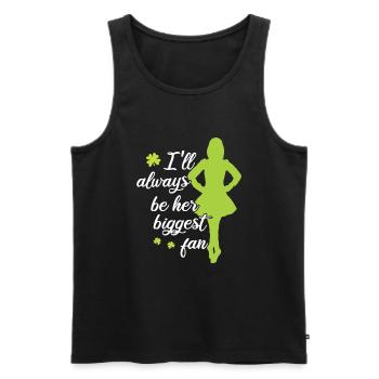 Irish Dance - Men's Premium Organic Tank Top - black - Front - AI Model Male 178 light (178cm)
