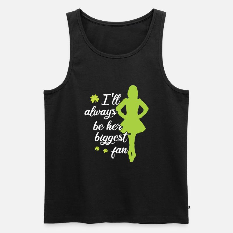 Irischer Tanz - Männer Premium Bio Tank Top - Schwarz