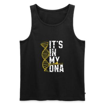 Posaune - Männer Premium Bio Tank Top - Schwarz - Vorne - AI Model Male 178 light (178cm)