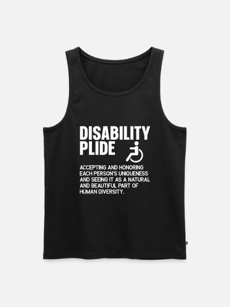 Rollstuhl - Männer Premium Bio Tank Top - Schwarz