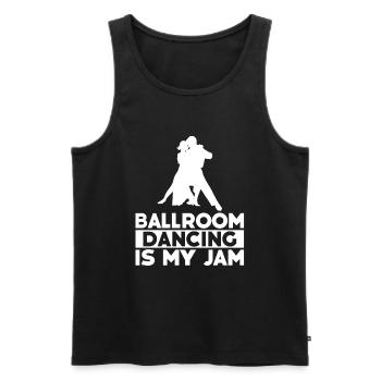Salle de bal - Débardeur bio Premium Homme - noir - Devant - Michal (187cm)