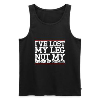 Amputation - Männer Premium Bio Tank Top - Schwarz - Vorne - AI Model Male 178 light (178cm)
