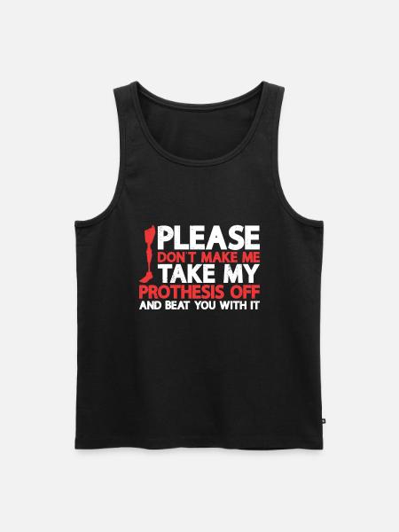 Amputation - Men's Premium Organic Tank Top - black
