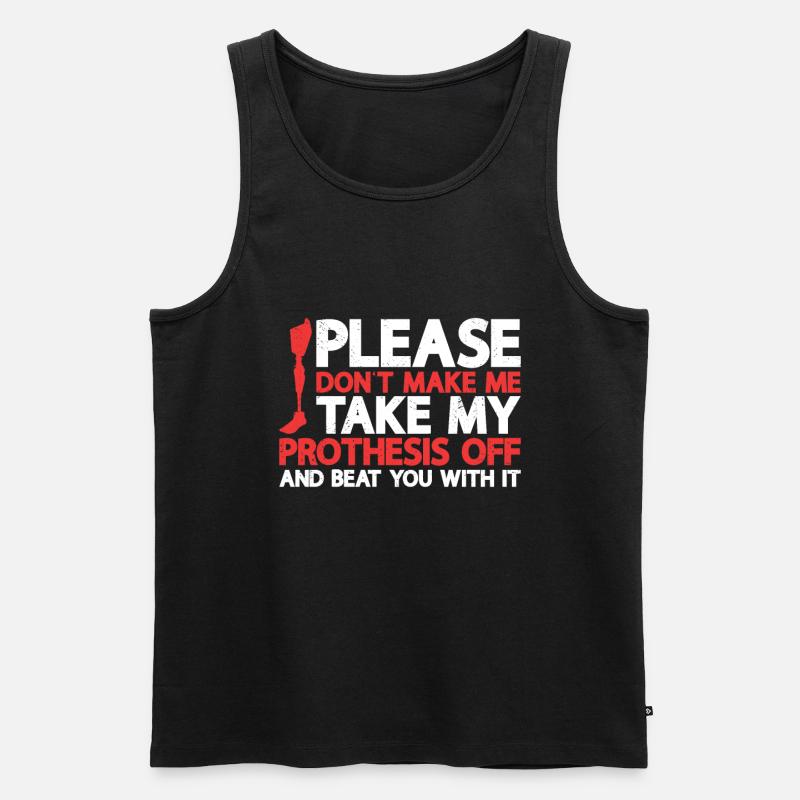 Amputation - Männer Premium Bio Tank Top - Schwarz