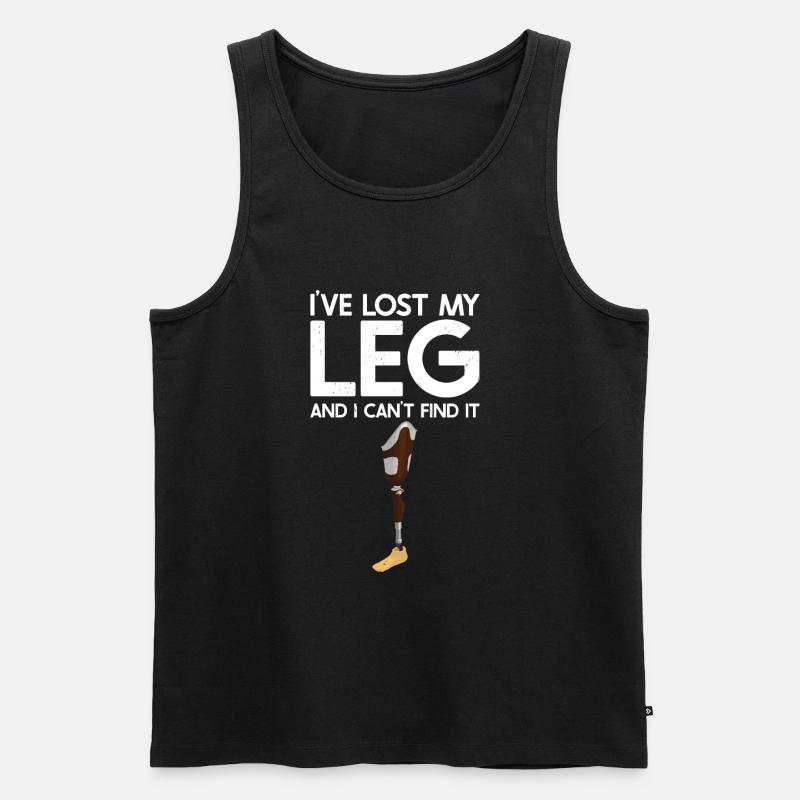 Amputation - Männer Premium Bio Tank Top - Schwarz