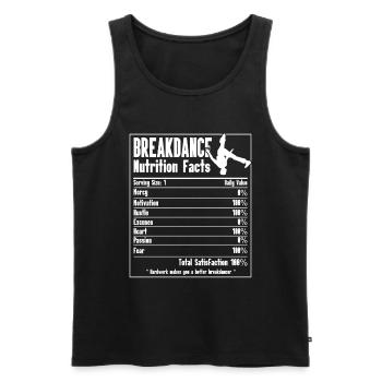 Break Dancing - Men's Premium Organic Tank Top - black - Front - Michal (187cm)