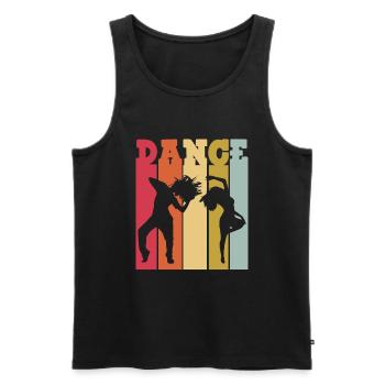 Break Dancing - Men's Premium Organic Tank Top - black - Front - Michal (187cm)