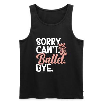 Ballet - Men's Premium Organic Tank Top - black - Front - Michal (187cm)