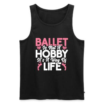 Ballet - Men's Premium Organic Tank Top - black - Front - Michal (187cm)