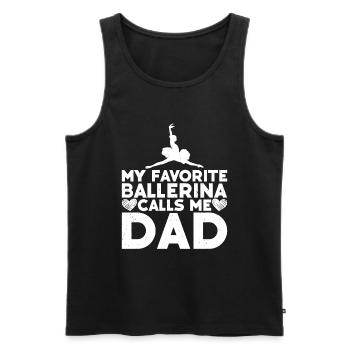 Ballet - Men's Premium Organic Tank Top - black - Front - Michal (187cm)