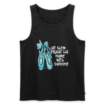Ballet - Men's Premium Organic Tank Top - black - Front - Michal (187cm)