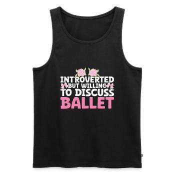 Ballet - Men's Premium Organic Tank Top - black - Front - Michal (187cm)