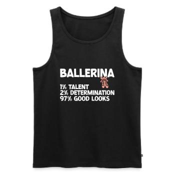 Ballet - Men's Premium Organic Tank Top - black - Front - Michal (187cm)