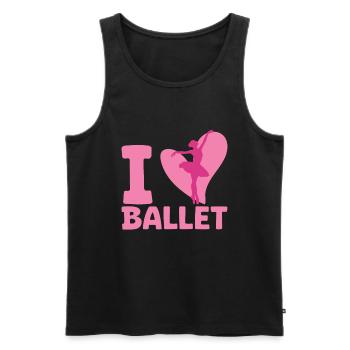 Ballet - Men's Premium Organic Tank Top - black - Front - Michal (187cm)