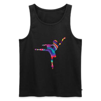 Ballet - Men's Premium Organic Tank Top - black - Front - Michal (187cm)