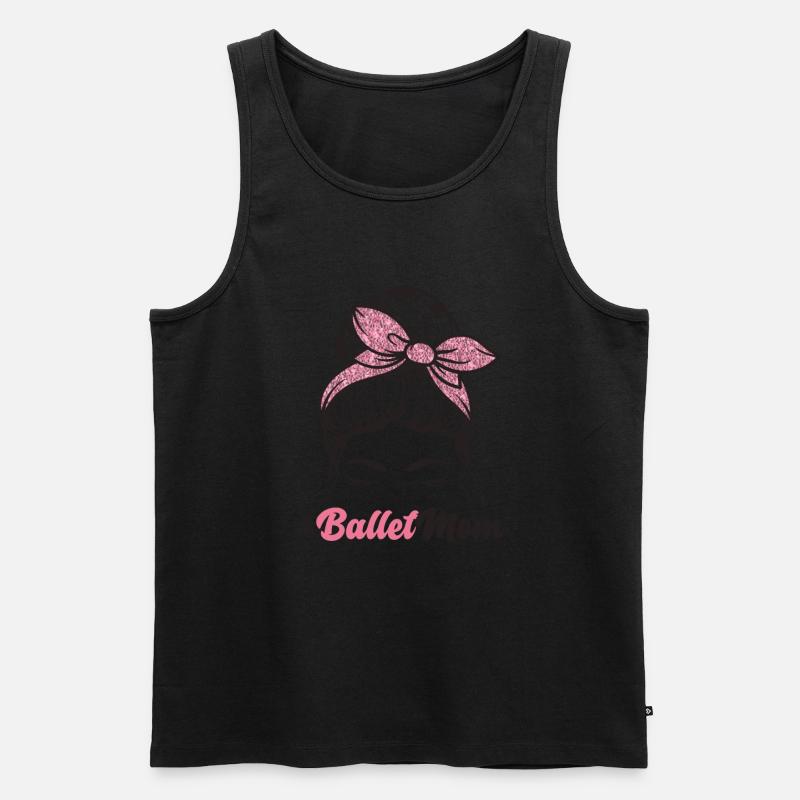 Ballett - Männer Premium Bio Tank Top - Schwarz