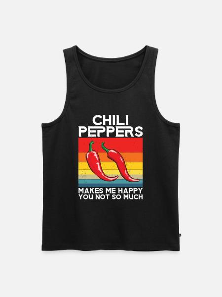 Chili pepper - Men's Premium Organic Tank Top - black