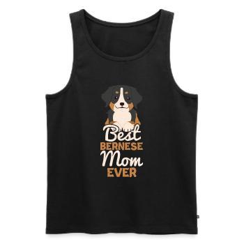 Bernese - Men's Premium Organic Tank Top - black - Front - AI Model Male 178 light (178cm)