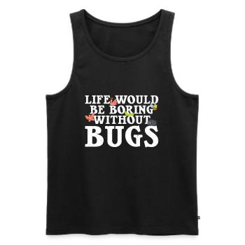 Insekt - Männer Premium Bio Tank Top - Schwarz - Vorne - AI Model Male 178 light (178cm)