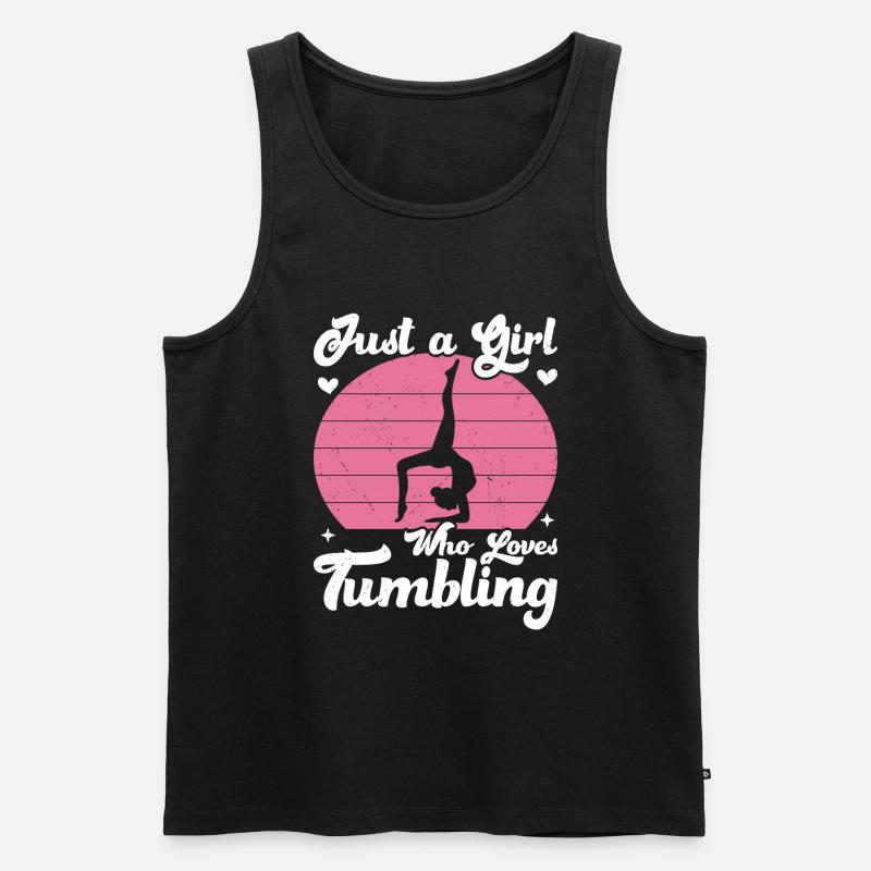 Stolpern - Männer Premium Bio Tank Top - Schwarz