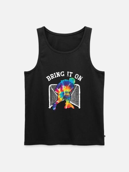 Lacrosse Goalkeeper Lacrosse Player - Men's Premium Organic Tank Top - black