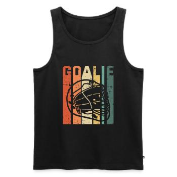 Lacrosse Torwart Lacrosse Spieler - Männer Premium Bio Tank Top - Schwarz - Vorne - Michal (187cm)