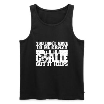Fußball -Torhüter Des Fußball -Torhüters - Männer Premium Bio Tank Top - Schwarz - Vorne - Michal (187cm)