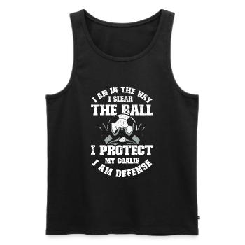 Fußball -Torhüter Des Fußball -Torhüters - Männer Premium Bio Tank Top - Schwarz - Vorne - Michal (187cm)