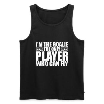 Fußball -Torhüter Des Fußball -Torhüters - Männer Premium Bio Tank Top - Schwarz - Vorne - Michal (187cm)