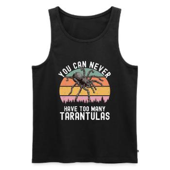 Tarantula - Men's Premium Organic Tank Top - black - Front - Michal (187cm)