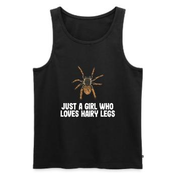 Tarantula - Men's Premium Organic Tank Top - black - Front - Michal (187cm)