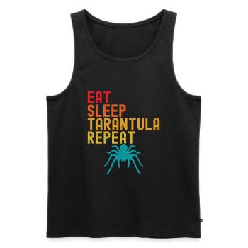 Tarantula - Men's Premium Organic Tank Top - black - Front - AI Model Male 178 light (178cm)