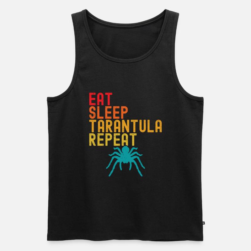 Tarantel - Männer Premium Bio Tank Top - Schwarz