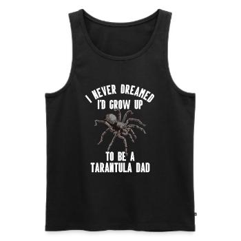 Tarantula - Men's Premium Organic Tank Top - black - Front - Michal (187cm)