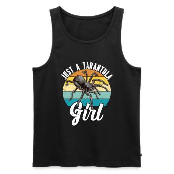 Tarantula - Men's Premium Organic Tank Top - black - Front - Michal (187cm)