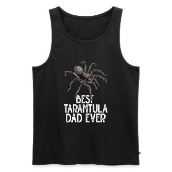 Tarantula - Men's Premium Organic Tank Top - black - Front - Michal (187cm)