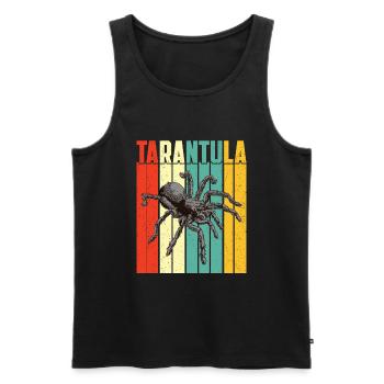 Tarantula - Men's Premium Organic Tank Top - black - Front - Michal (187cm)