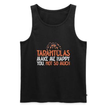 Tarantula - Men's Premium Organic Tank Top - black - Front - AI Model Male 178 light (178cm)