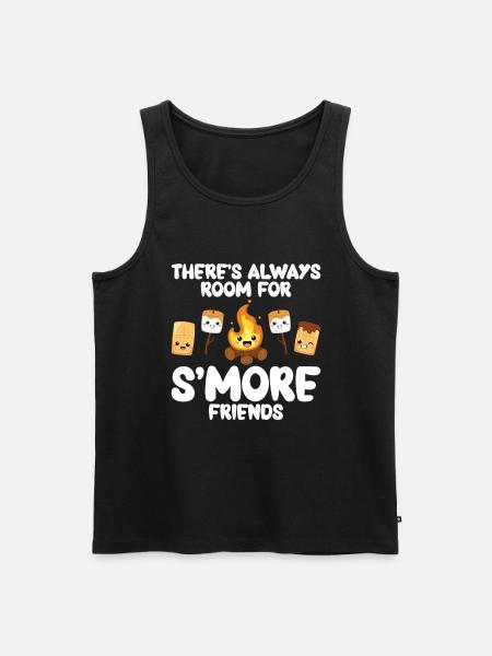 Marshmallow S'more - Men's Premium Organic Tank Top - black
