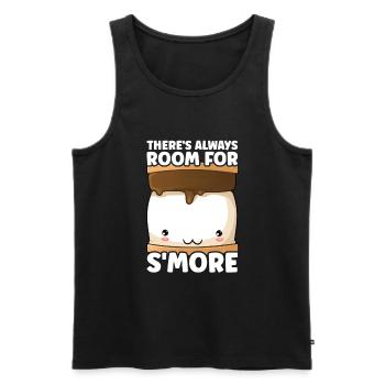 Guimauve S’more - Débardeur bio Premium Homme - noir - Devant - AI Model Male 178 light (178cm)