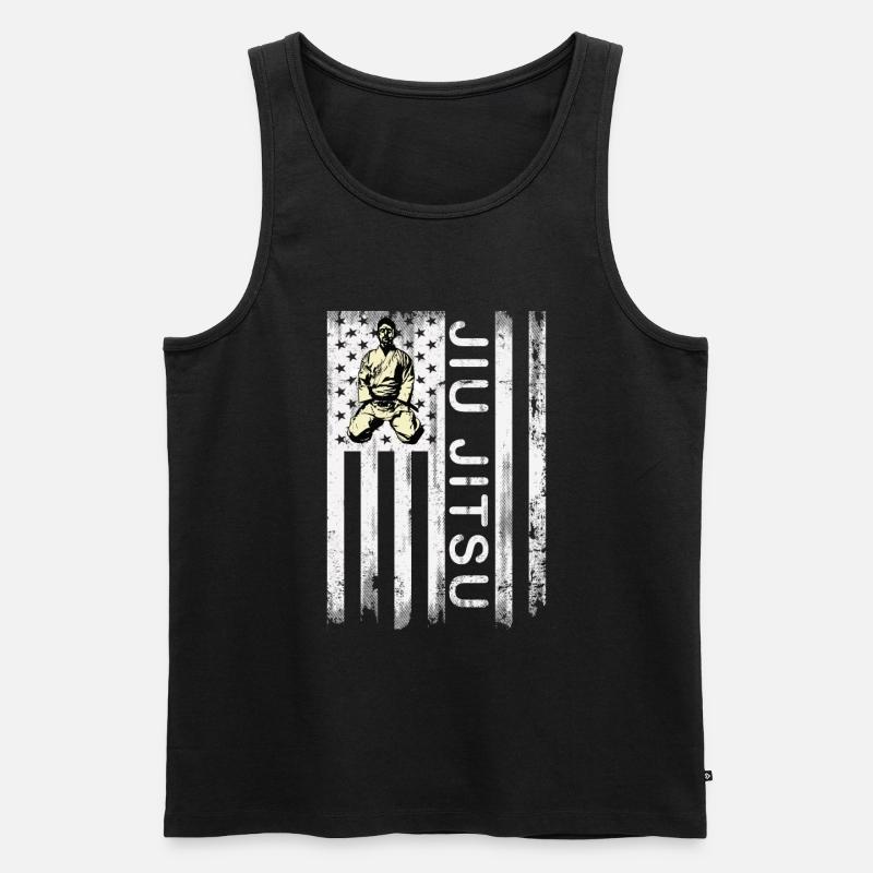 Jiu Jitsu - Männer Premium Bio Tank Top - Schwarz
