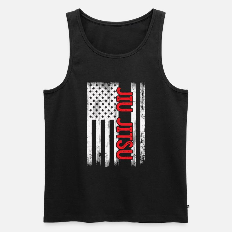 Jiu Jitsu - Männer Premium Bio Tank Top - Schwarz