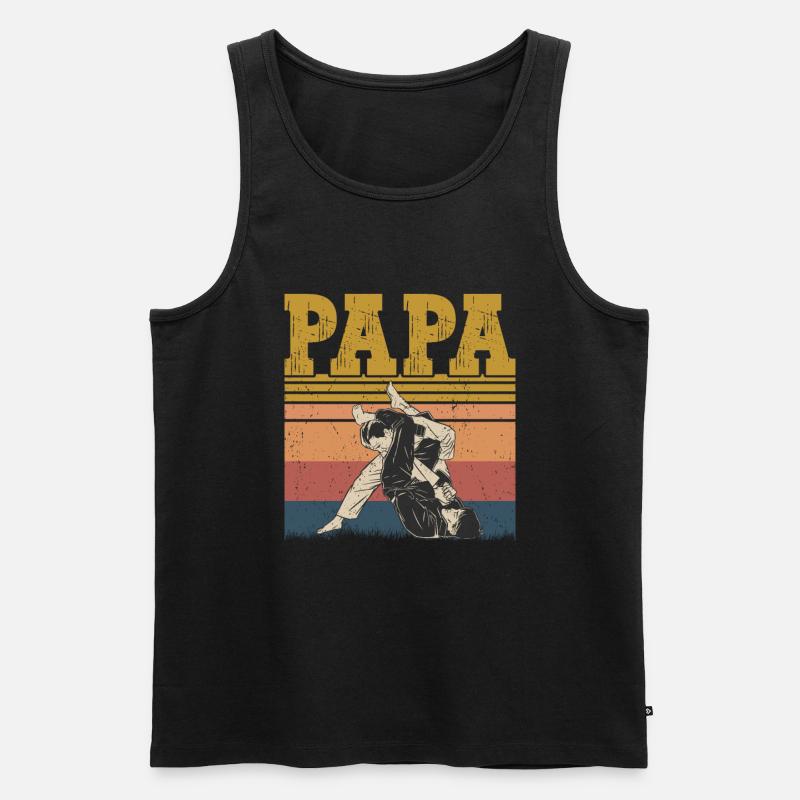 Jiu Jitsu - Männer Premium Bio Tank Top - Schwarz