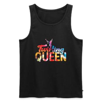 Tambourstab swirling - Men's Premium Organic Tank Top - black - Front - AI Model Male 178 light (178cm)