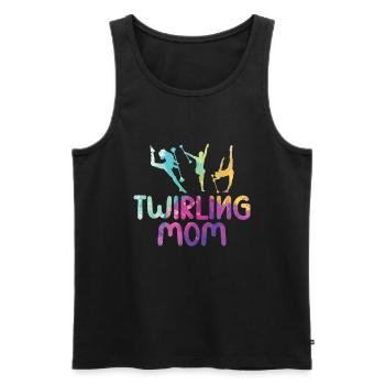 Tambourstab swirling - Men's Premium Organic Tank Top - black - Front - AI Model Male 178 light (178cm)