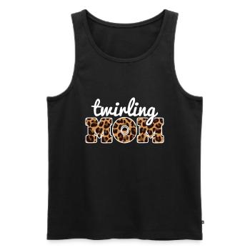 Tambourstab swirling - Men's Premium Organic Tank Top - black - Front - AI Model Male 178 light (178cm)