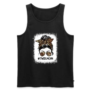 Tambourstab swirling - Men's Premium Organic Tank Top - black - Front - AI Model Male 178 light (178cm)