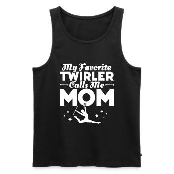 Tambourstab swirling - Men's Premium Organic Tank Top - black - Front - AI Model Male 178 light (178cm)