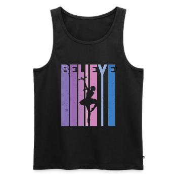 Tambourstab swirling - Men's Premium Organic Tank Top - black - Front - AI Model Male 178 light (178cm)