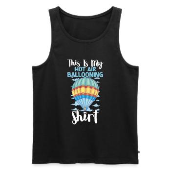 Heißluftballon Fahren - Männer Premium Bio Tank Top - Schwarz - Vorne - Michal (187cm)